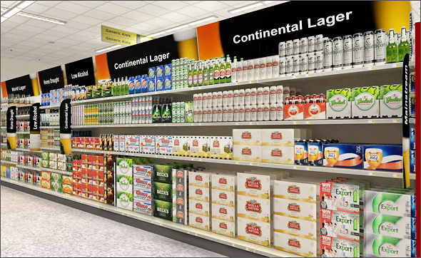 target beer aisle